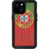 Portuguese Flag Dark Wood iPhone 15 Waterproof Case