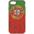 Portuguese Flag Dark Wood iPhone 8 Pro Case