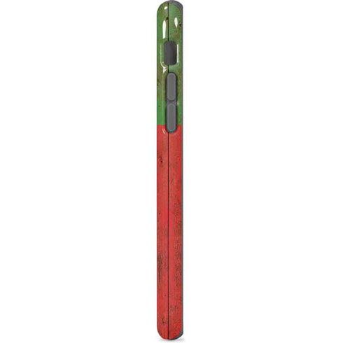 Portuguese Flag Dark Wood iPhone 8 Pro Case