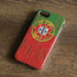Portuguese Flag Dark Wood iPhone 8 Pro Case