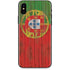 Portuguese Flag Dark Wood iPhone X Skin