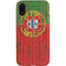 Portuguese Flag Dark Wood iPhone XR Pro Case