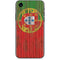 Portuguese Flag Dark Wood iPhone XR Skin