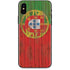 Portuguese Flag Dark Wood iPhone XS Skin