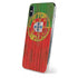 Portuguese Flag Dark Wood iPhone XS Skin