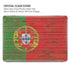 Portuguese Flag Dark Wood MacBook Pro 15in (2016-19) Case plus Skin