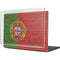 Portuguese Flag Dark Wood MacBook Pro 16in (2021-25) Case plus Skin