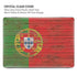 Portuguese Flag Dark Wood MacBook Pro 16in (2021-25) Case plus Skin