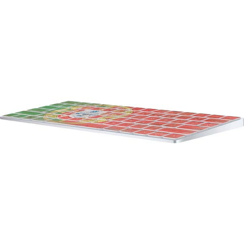 Portuguese Flag Dark Wood Magic Keyboard Skin