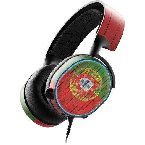 Portuguese Flag Dark Wood SteelSeries Arctis 3 Skin