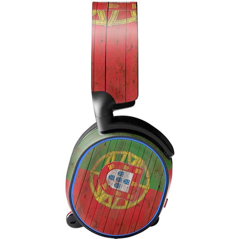 Portuguese Flag Dark Wood SteelSeries Arctis 3 Skin