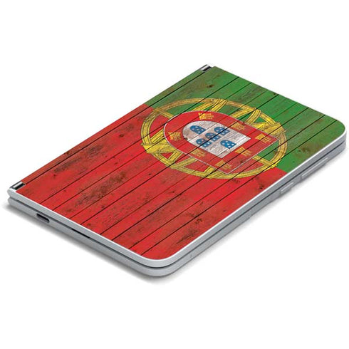 Portuguese Flag Dark Wood Surface Duo Skin