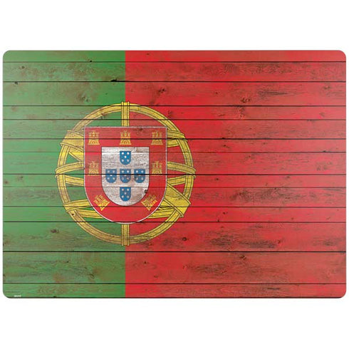 Portuguese Flag Dark Wood Surface Laptop 4 15in Skin