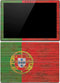 Portuguese Flag Dark Wood Surface Pro 4 Skin
