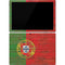 Portuguese Flag Dark Wood Surface Pro 7 Skin