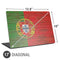 Portuguese Flag Dark Wood Universal Laptop 17in (13.8 x 10in) Skin