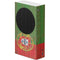 Portuguese Flag Dark Wood Xbox Series S Console Skin