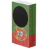 Portuguese Flag Dark Wood Xbox Series S Console Skin