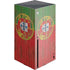 Portuguese Flag Dark Wood Xbox Series X Console Skin