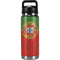 Portuguese Flag Dark Wood YETI Rambler 26oz Bottle Skin