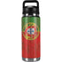 Portuguese Flag Dark Wood YETI Rambler 26oz Bottle Skin