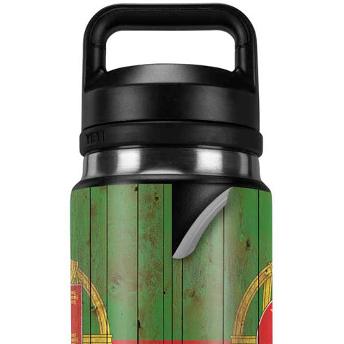 Portuguese Flag Dark Wood YETI Rambler 26oz Bottle Skin