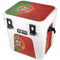 Portuguese Flag Dark Wood YETI Roadie 24 Hard Cooler Skin