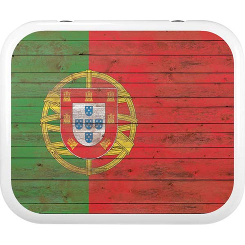 Portuguese Flag Dark Wood YETI Roadie 24 Hard Cooler Skin