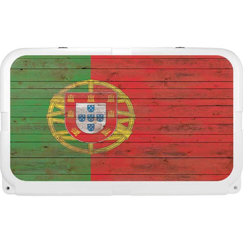 Portuguese Flag Dark Wood YETI Tundra 45 Hard Cooler Skin