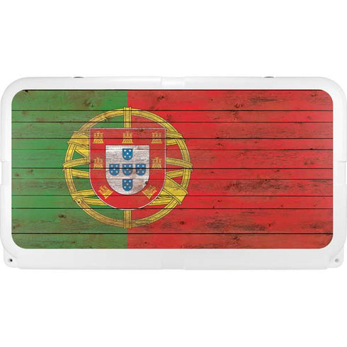 Portuguese Flag Dark Wood YETI Tundra 75 Hard Cooler Skin