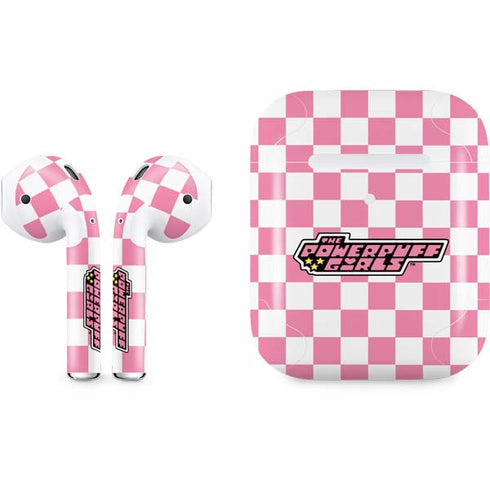 Cartoon Network Powerpuff Girls Checkered Apple AirPods 2 Skin