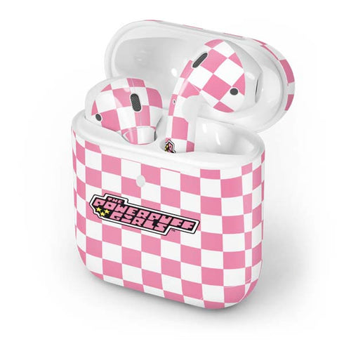Cartoon Network Powerpuff Girls Checkered Apple AirPods 2 Skin