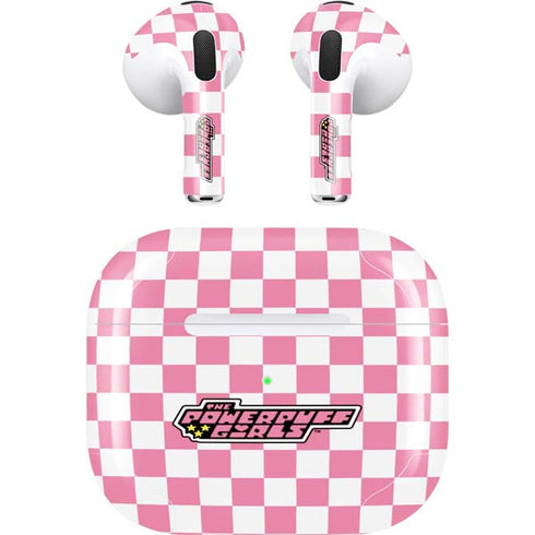 Cartoon Network Powerpuff Girls Checkered Apple AirPods (3rd Gen 2021) Skin