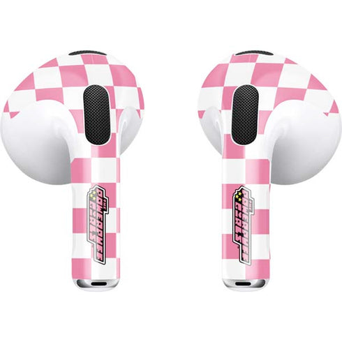 Cartoon Network Powerpuff Girls Checkered Apple AirPods (3rd Gen 2021) Skin