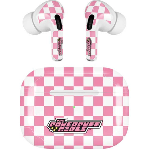 Cartoon Network Powerpuff Girls Checkered Apple AirPods Pro Skin