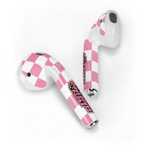 Cartoon Network Powerpuff Girls Checkered Apple AirPods Skin