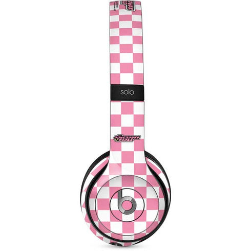 Cartoon Network Powerpuff Girls Checkered Beats Solo 2 Wired Skin