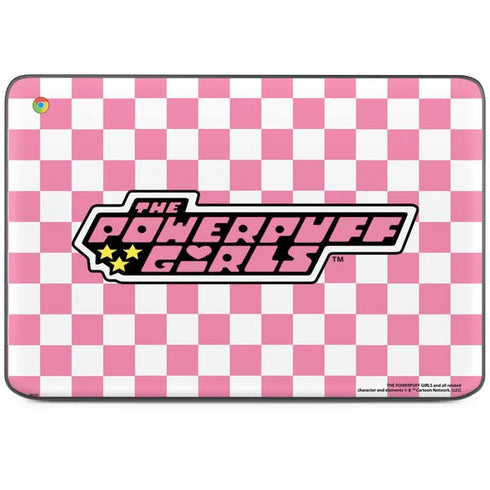 Cartoon Network Powerpuff Girls Checkered HP Chromebook Skin
