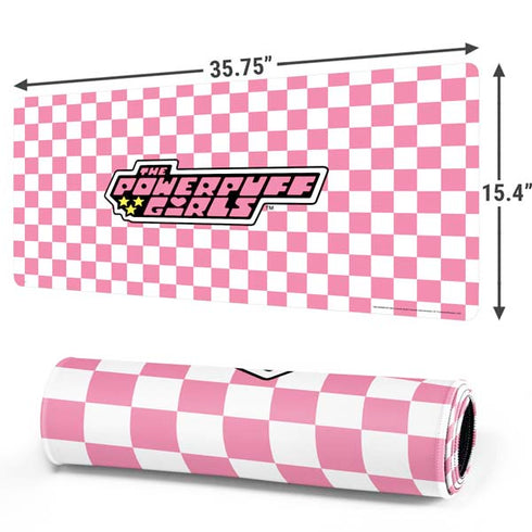 Cartoon Network Powerpuff Girls Checkered Gaming Mouse Pad
