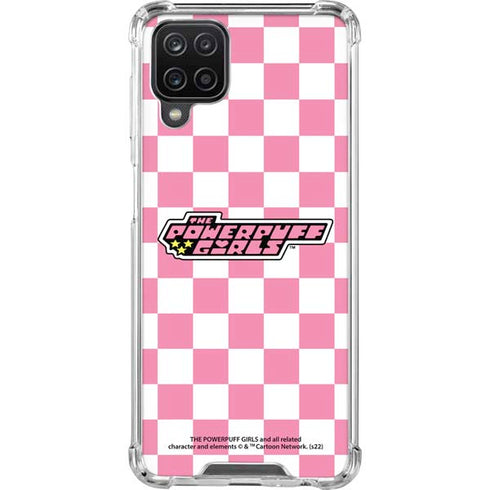 Cartoon Network Powerpuff Girls Checkered Galaxy A12 Clear Case