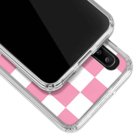 Cartoon Network Powerpuff Girls Checkered Galaxy A20 Clear Case
