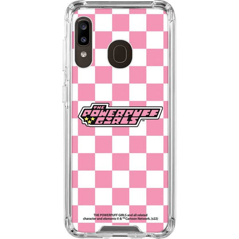 Cartoon Network Powerpuff Girls Checkered Galaxy A30 Clear Case