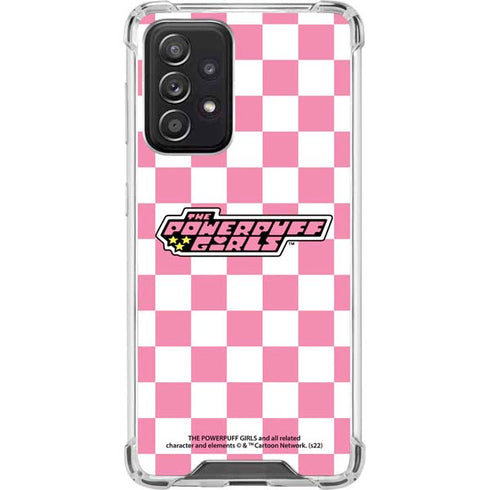 Cartoon Network Powerpuff Girls Checkered Galaxy A52 5G Clear Case