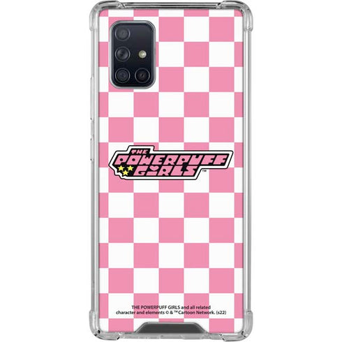 Cartoon Network Powerpuff Girls Checkered Galaxy A71 5G Clear Case