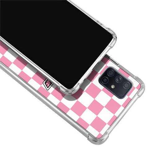 Cartoon Network Powerpuff Girls Checkered Galaxy A71 5G Clear Case