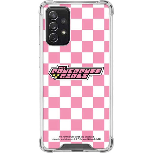 Cartoon Network Powerpuff Girls Checkered Galaxy A72 5G Clear Case