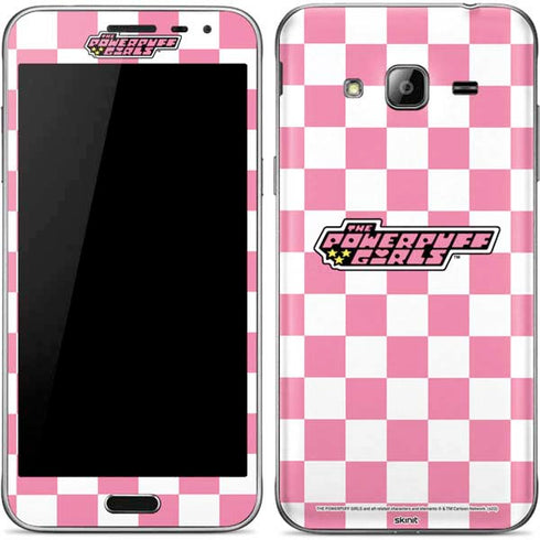 Cartoon Network Powerpuff Girls Checkered Galaxy J3 Skin
