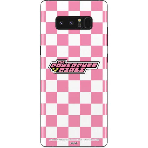 Cartoon Network Powerpuff Girls Checkered Galaxy Note 8 Skin