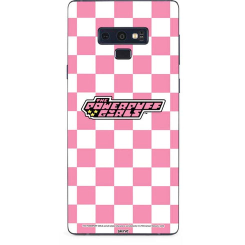 Cartoon Network Powerpuff Girls Checkered Galaxy Note 9 Skin