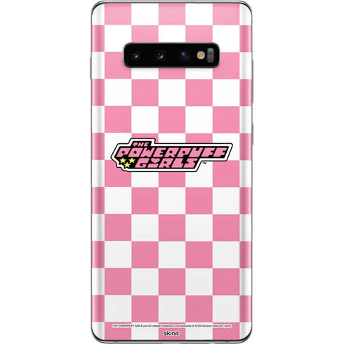 Cartoon Network Powerpuff Girls Checkered Galaxy S10 Plus Skin